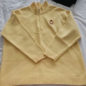 Ralph Lauren Soft Yellow Half-Zip Women's Sweater
